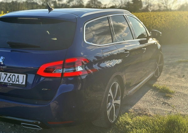 Peugeot 308 cena 64900 przebieg: 104000, rok produkcji 2018 z Trzebnica małe 211